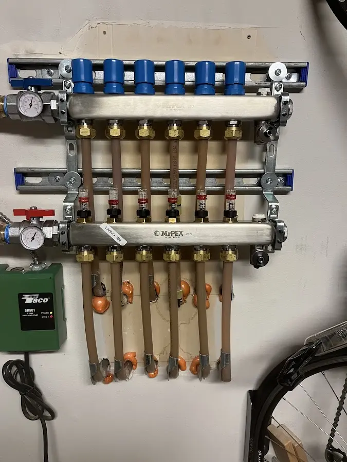 Plumber performing Leak Detection at a residential property in Kalkaska